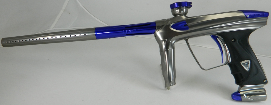 DLX Luxe 2.0 Gloss Pewter with Gloss Blue Accents