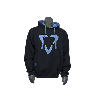 HODLXBLK_BLU-FRONT-Luxe Paintball Hoodie Pull Over Sweatshirt